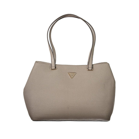 Beige Polyethylene Handbag