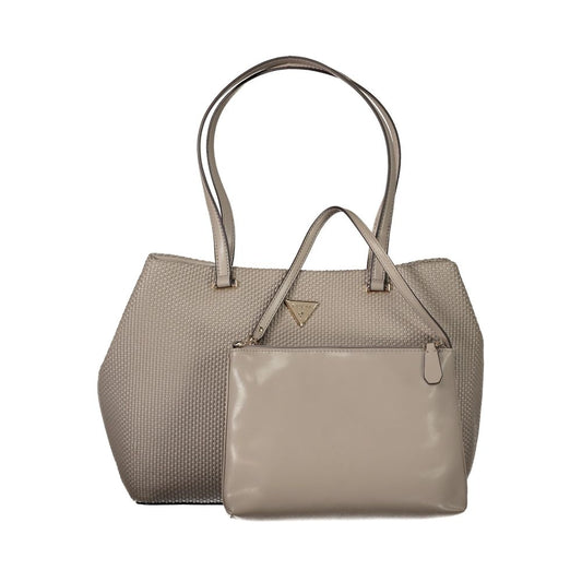 Beige Polyethylene Handbag