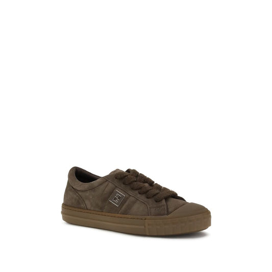Brown Calf Leather Bos Taurus Low Top Sneakers