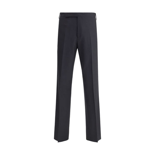 Black Viscose Casual Pants