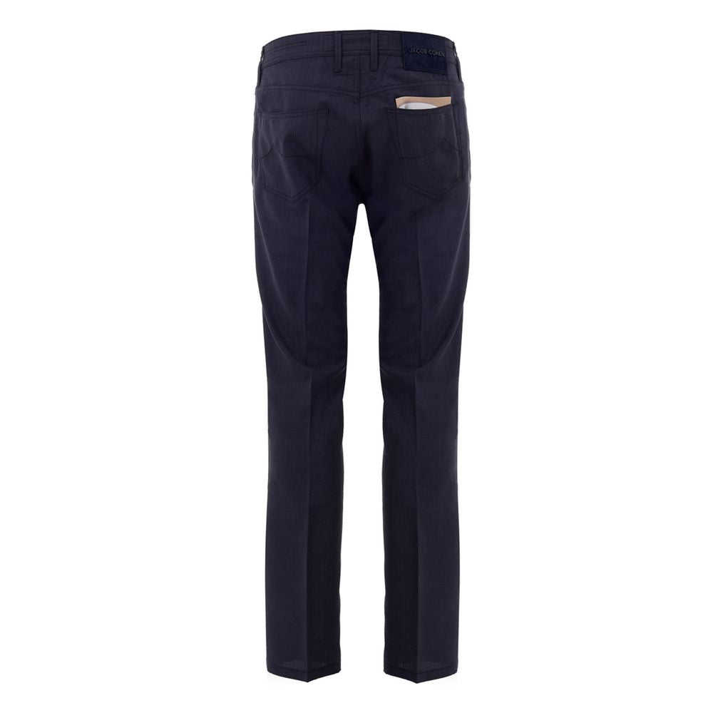 Blue Wool Pant