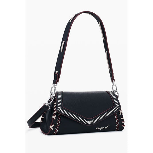 Black Polyethylene Women Handbag