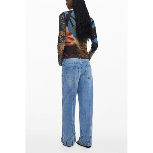 Black Polyester Women T-Shirt