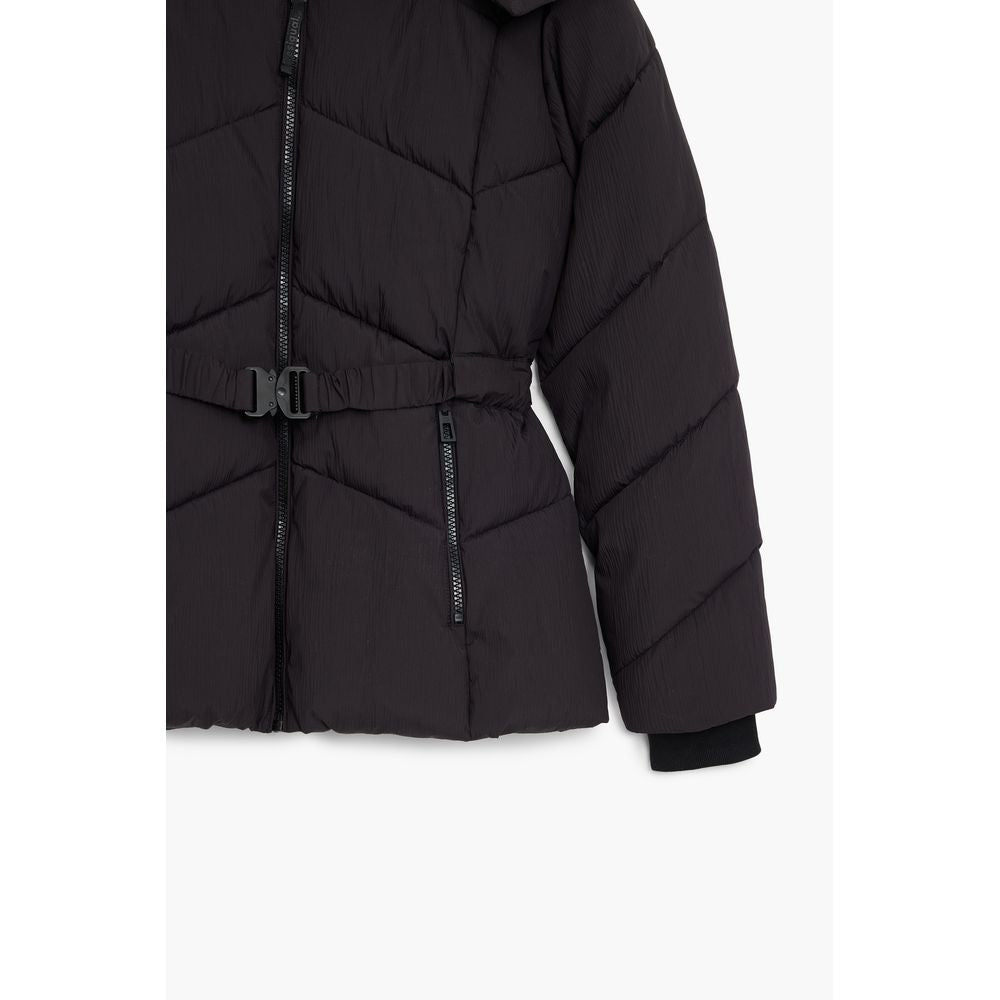 Black Polyester Women's Jacket