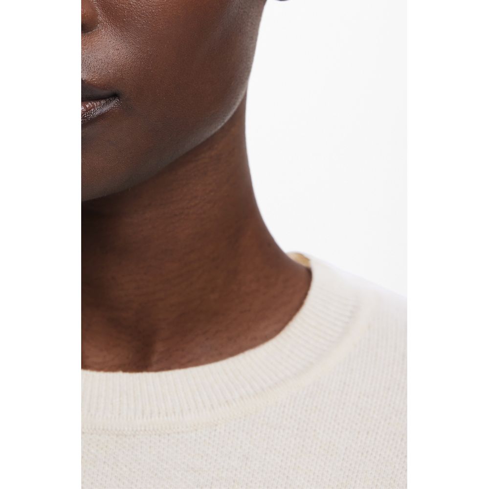 Beige Viscose Women Sweater