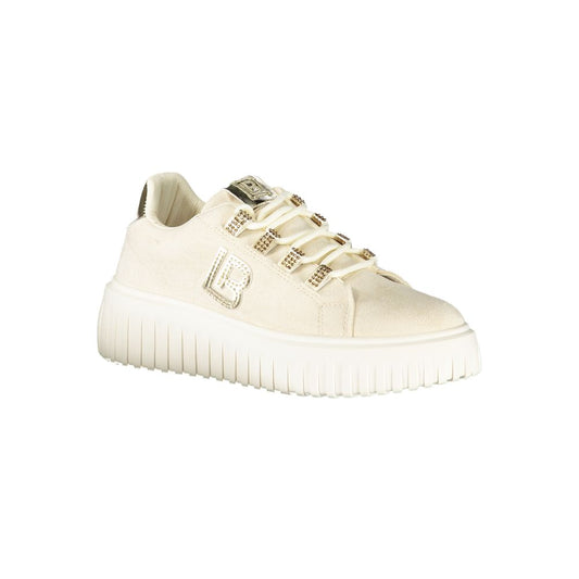 Beige Polyurethane Women Sneaker