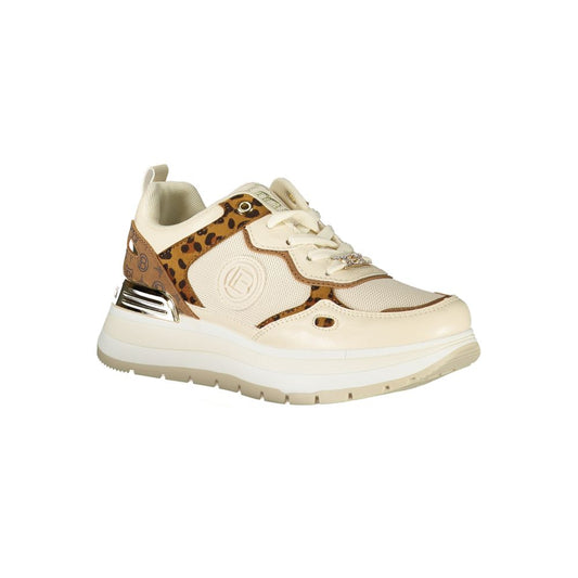 Beige Polyurethane Women Sneaker