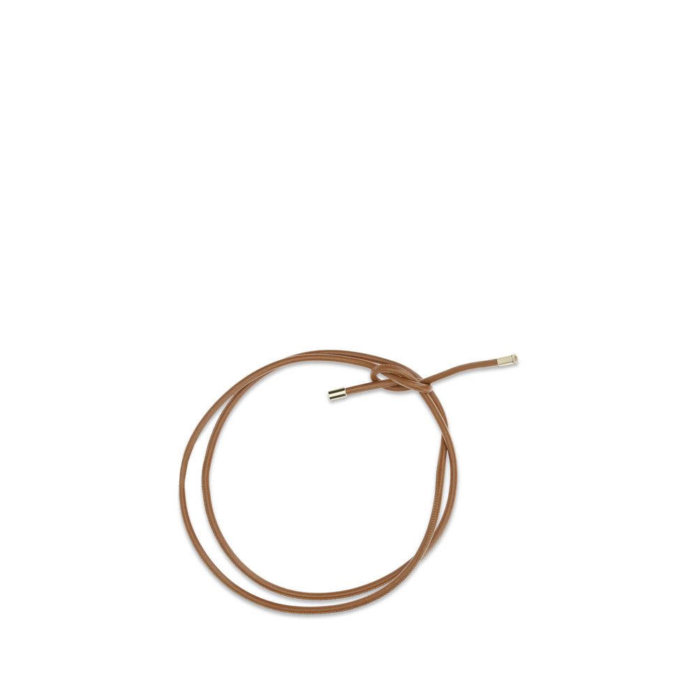 Tubular Belt with metal finials