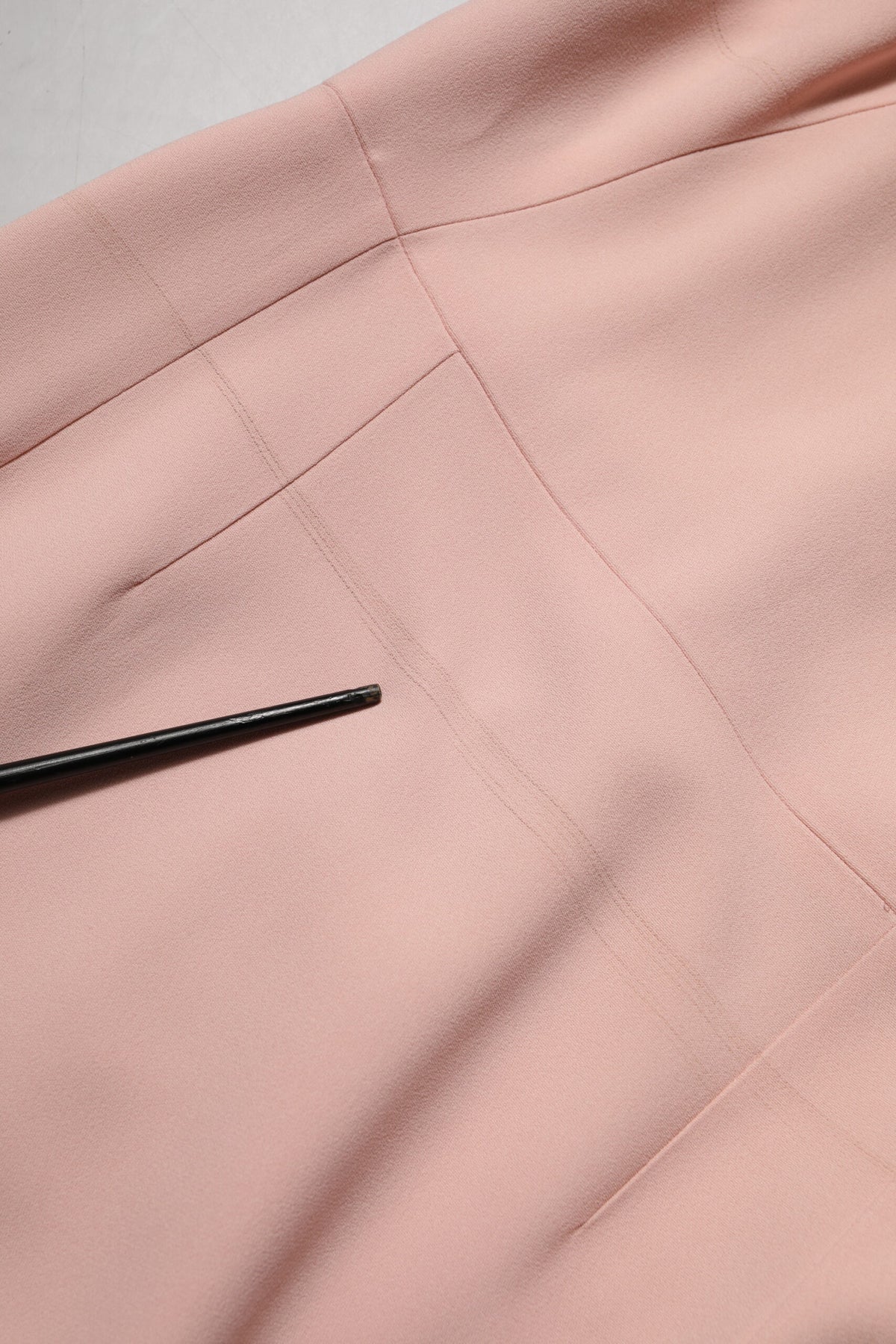 Pink Viscose Fit Flared Sheath Midi Dress