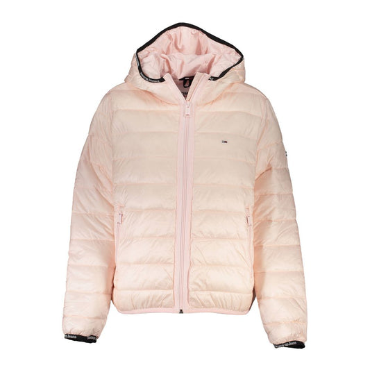 Pink Polyester Jackets & Coat