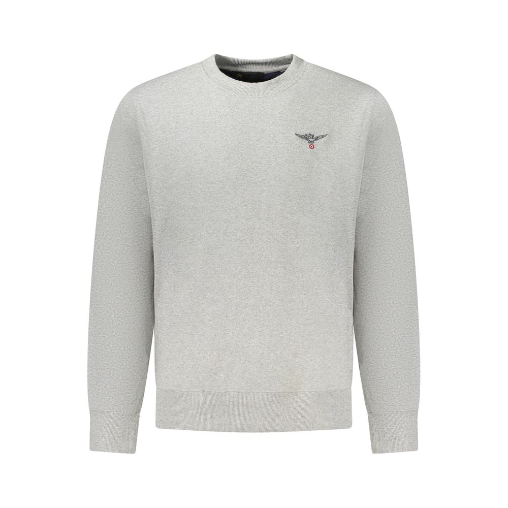 Gray Cotton Men's Sweater