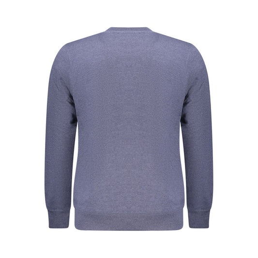 Blue Recycled Cotton Men Sweatshirt