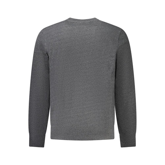 Gray Cotton Men Sweater