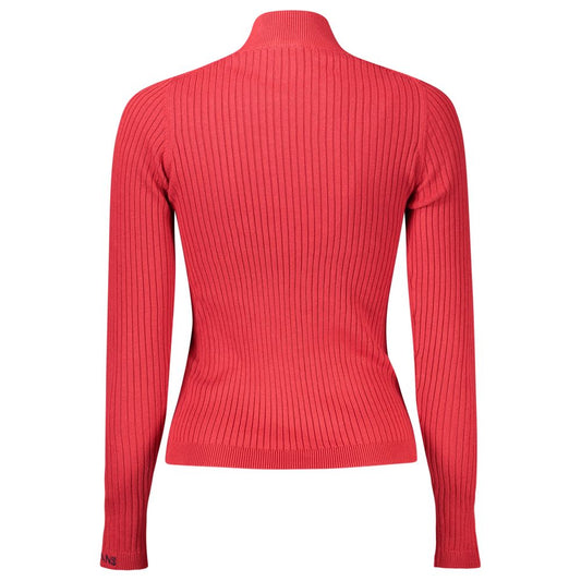 Red Cotton Women Sweater