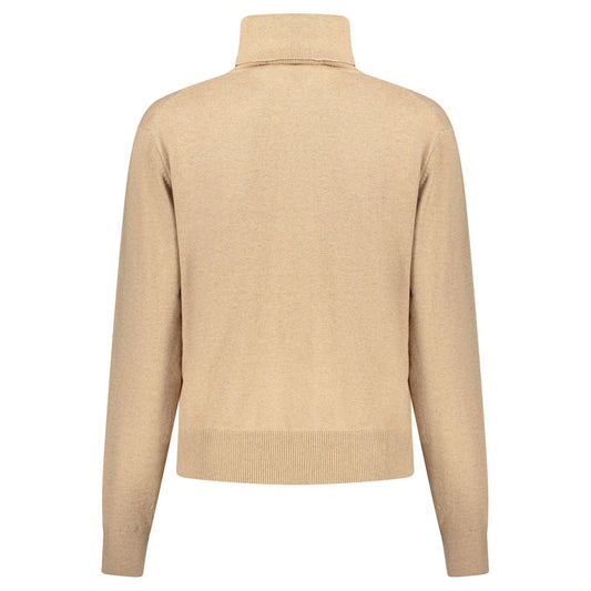 Beige Cotton Women Sweater