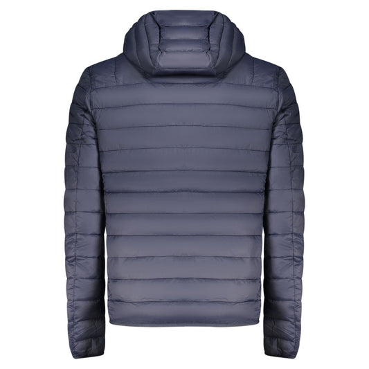 Blu Polyester Men Jacket