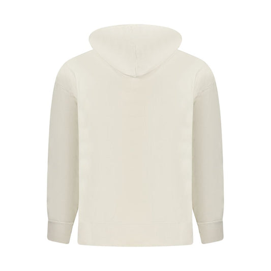 Beige Cotton Men's Hoodie