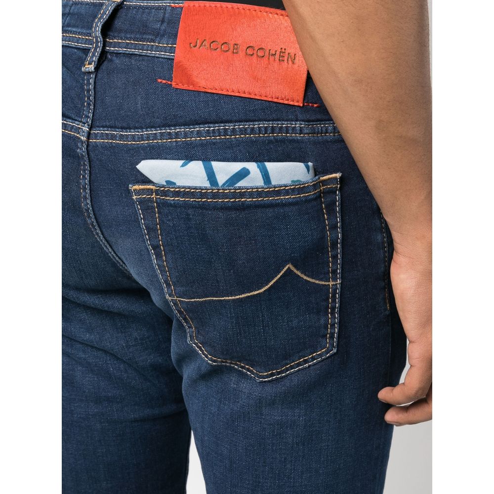 Blue Cotton Jeans Denim