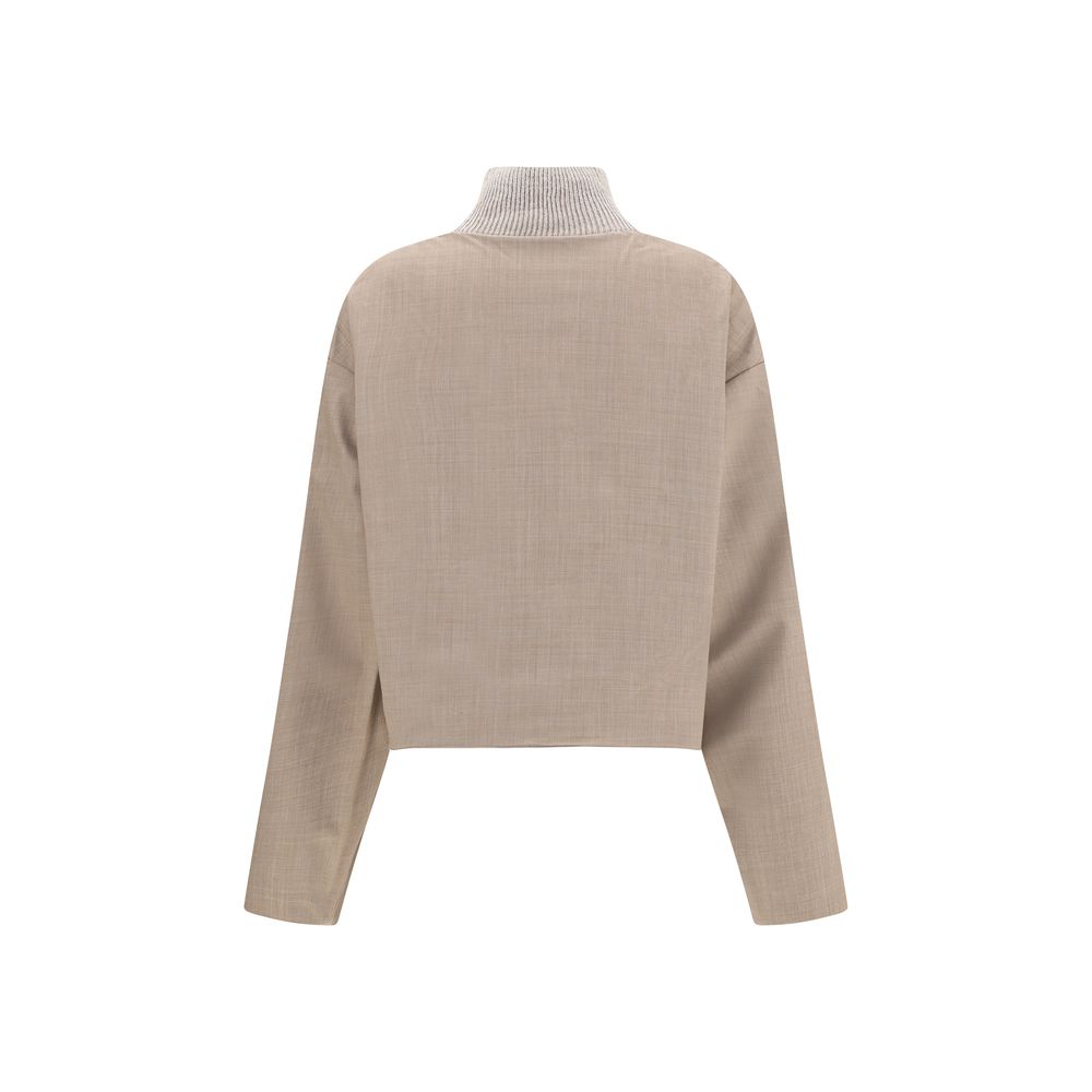 Reversible Platinum Mohair Jacket