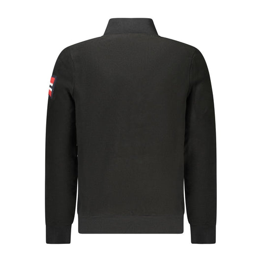 Black Polyester Men's Sweatshirt