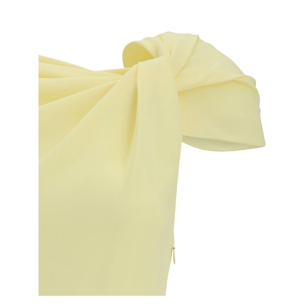 Draped Midi Cady Dress