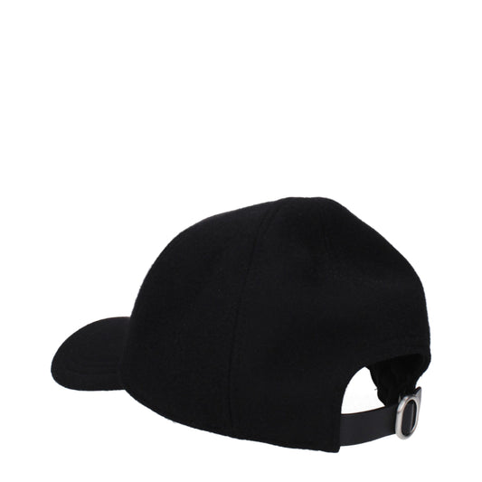 Black Cashmere Cap (Baseball Hat)