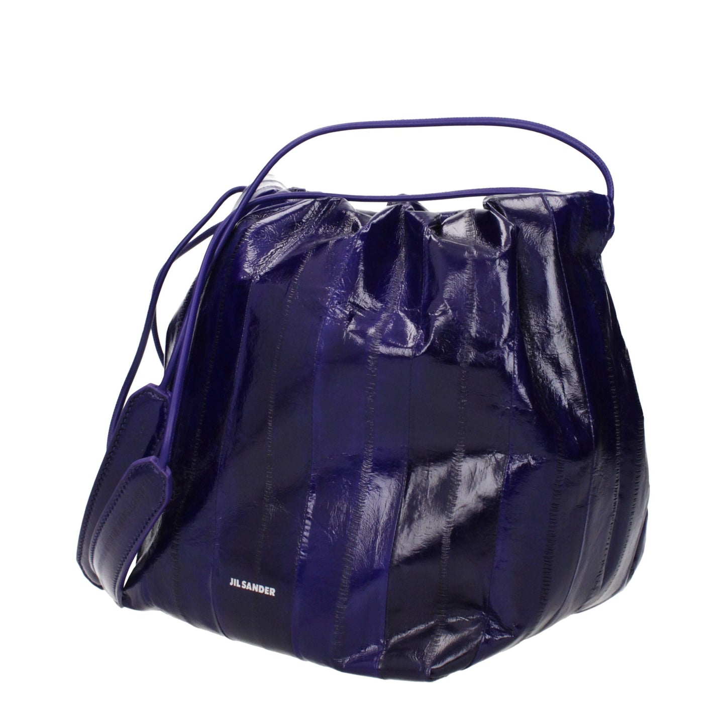 Purple Leather Shoulder Bag