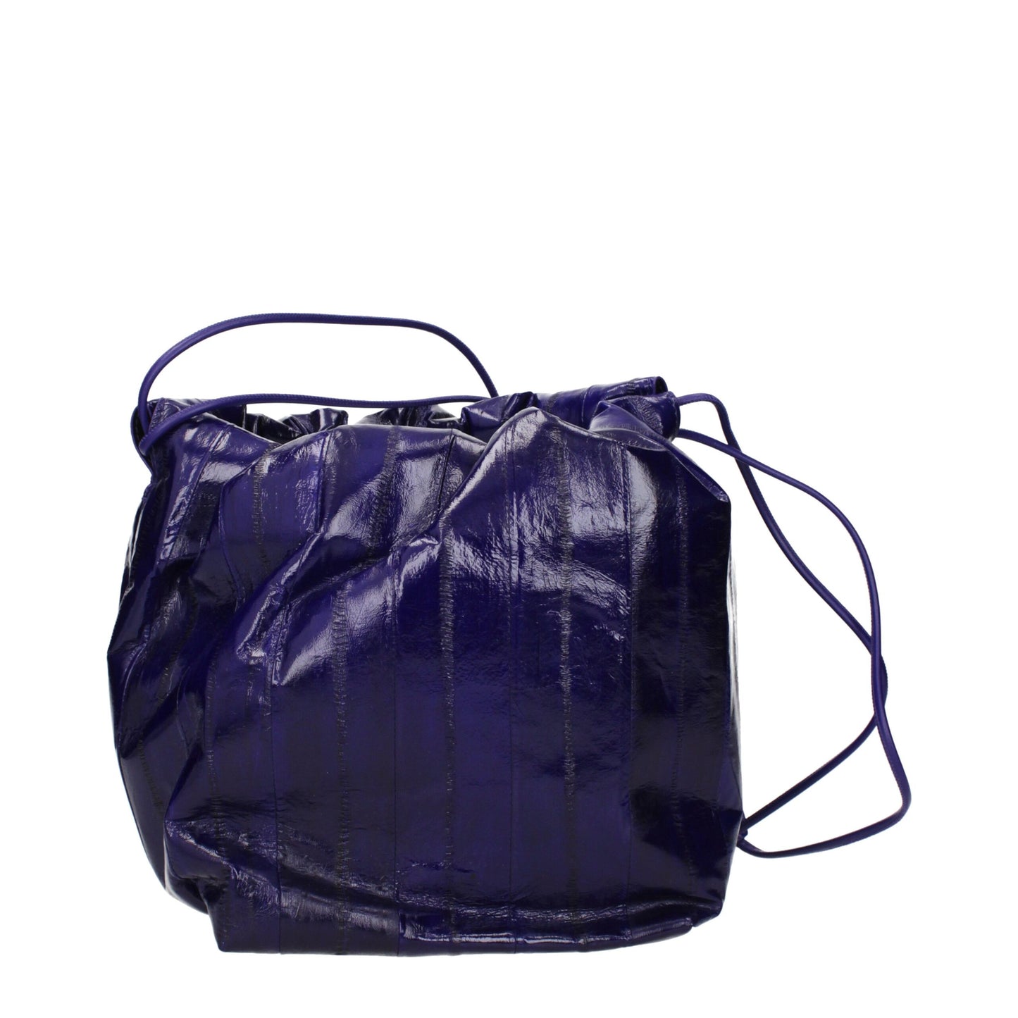Purple Leather Shoulder Bag