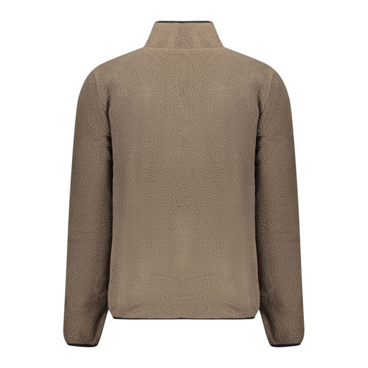 Marrone Polyester Men Sweatshirt