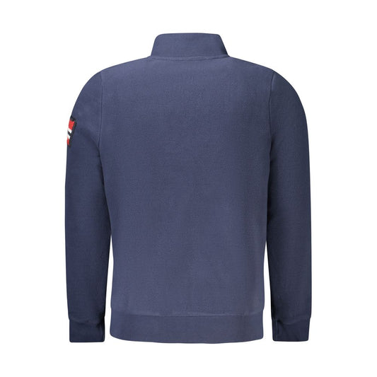 Blu Polyester Mens Sweatshirt