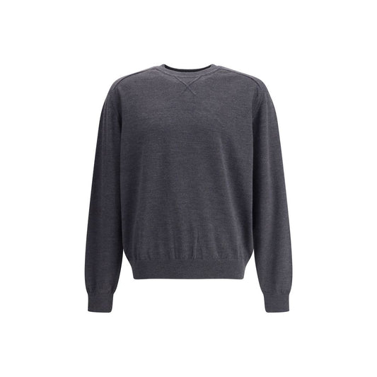 Gray Merino Wool Sweatshirt