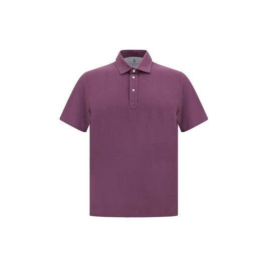 Purple Cotton Polo Shirt