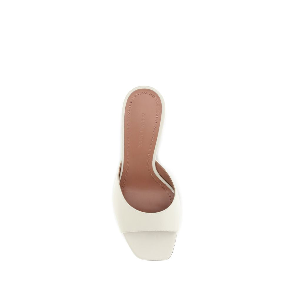 Cream Calf Leather Bos Taurus Flat Sandals