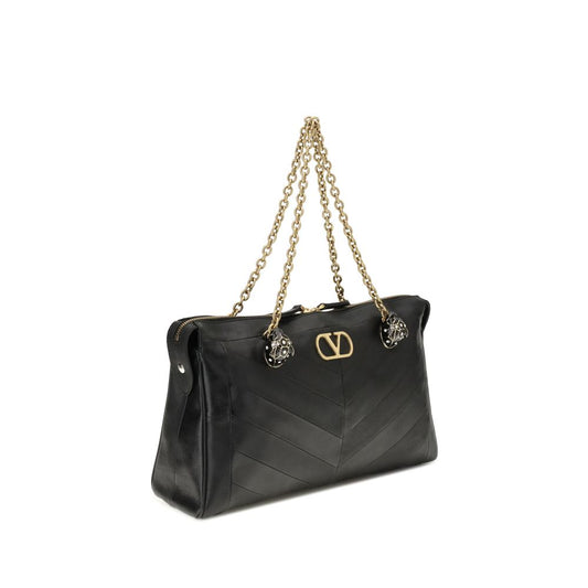 Black Calf Leather Bos Taurus Shoulder Bag