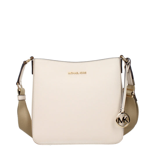 Beige Leather Shoulder Bag