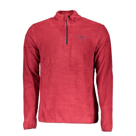 Red Polyester Sweatshirt