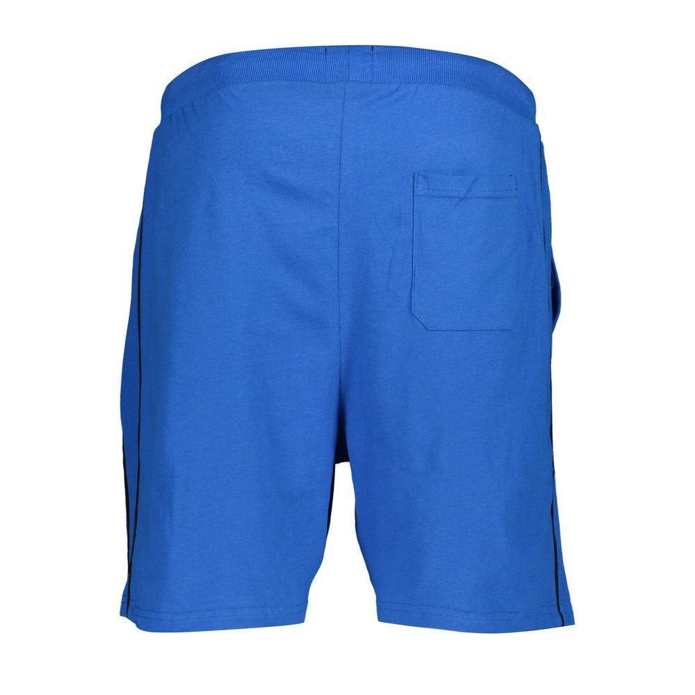 Blue Cotton Men's Sweatpant Shorts
