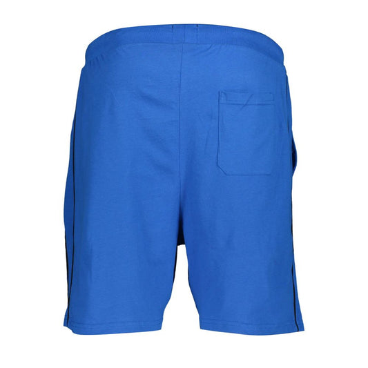 Blue Cotton Men's Sweatpant Shorts