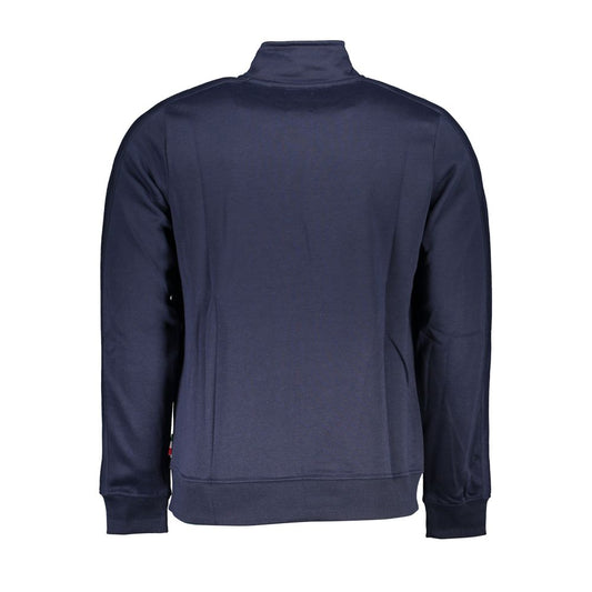 Blue Polyester Men's Sweatshirt