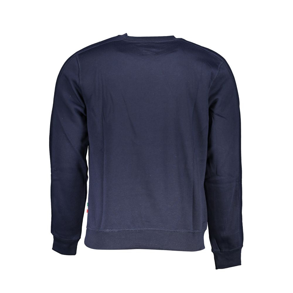 Blue Polyester Men's Sweatshirt