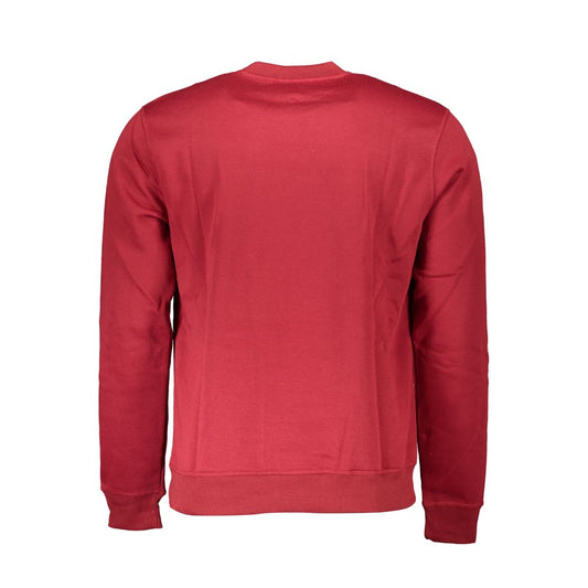 Red Polyester Men's Sweatshirt