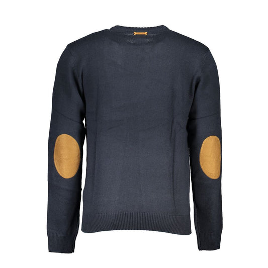 Blue Cotton Men's Sweater
