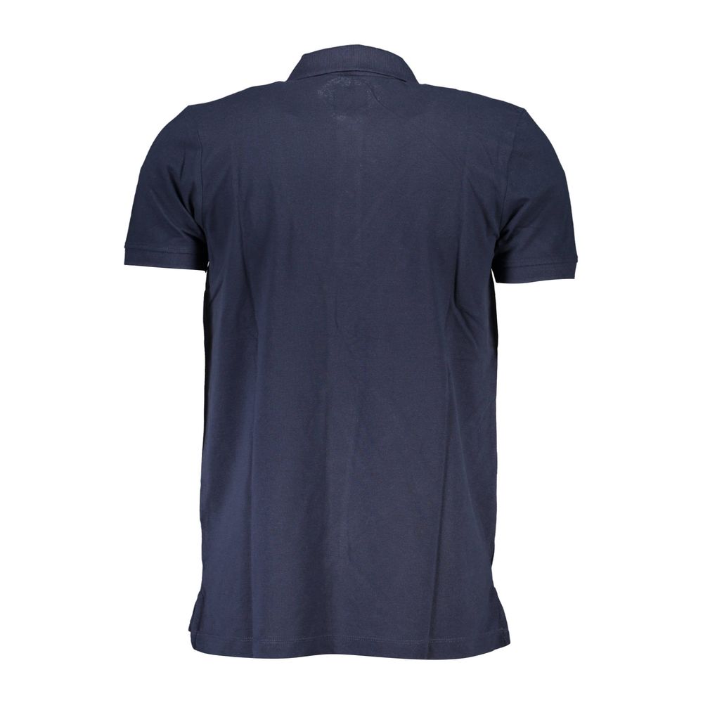 Blue Cotton Polo Shirt