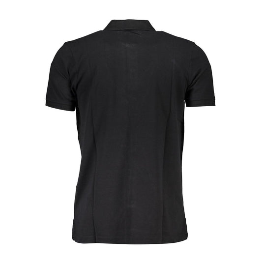 Black Cotton Men's Polo Shirt
