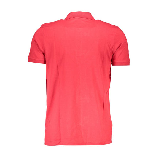 Red Cotton Men Polo