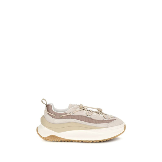 Cream Calf Leather Bos Taurus Athletic Sneakers