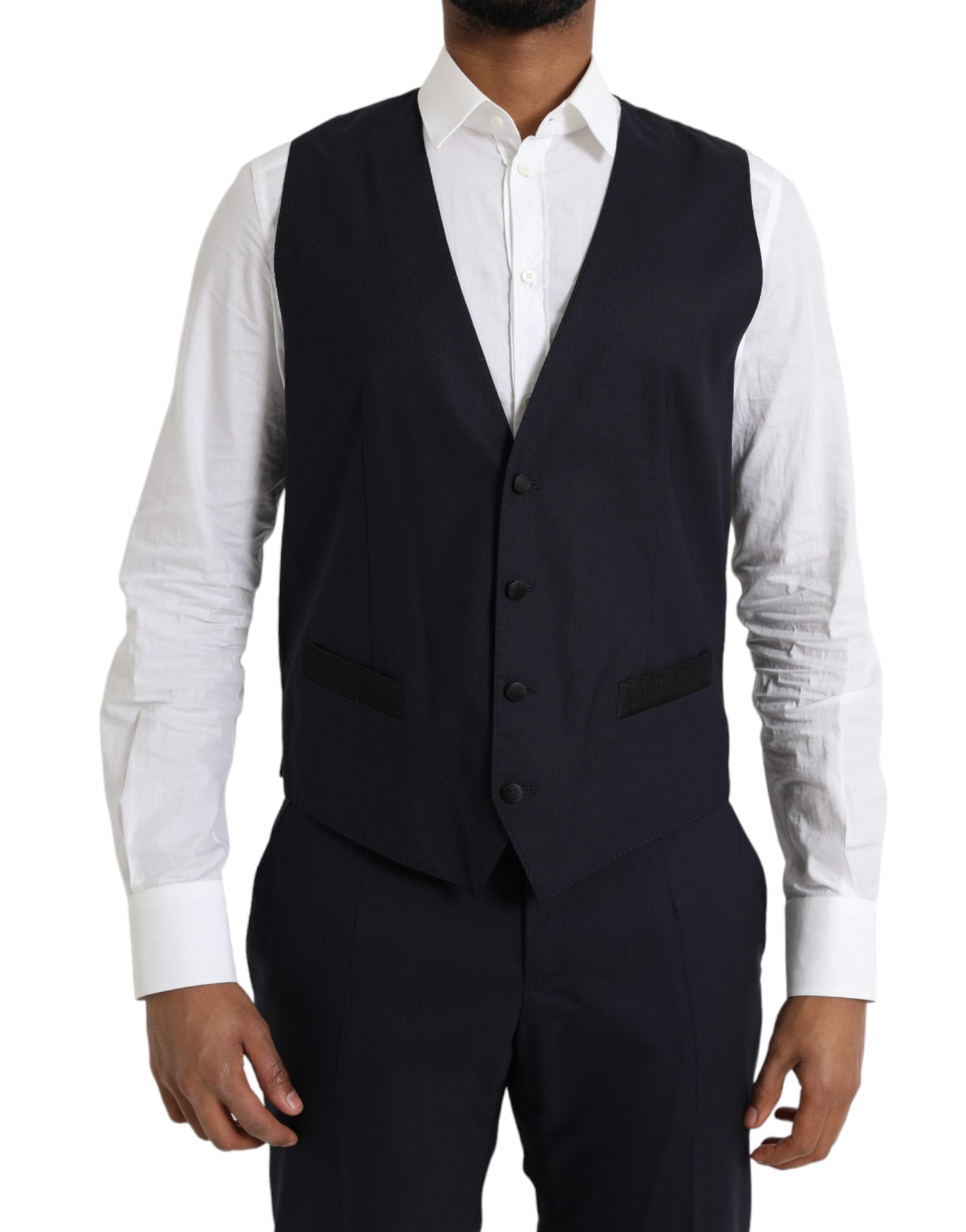 Blue Wool MARTINI 1 Button Men 3 Piece Suit