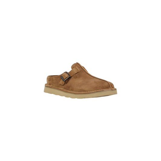 Beige Suede Leather Clog
