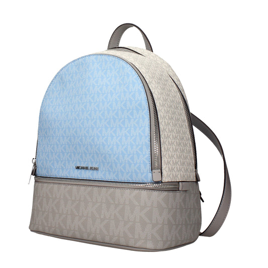 Beige Fabric Backpack