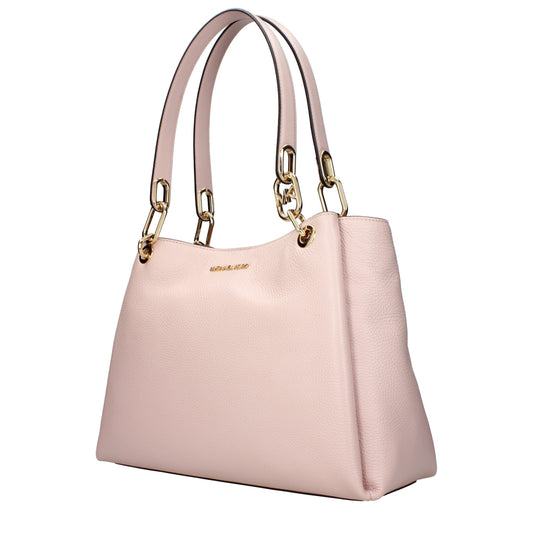 Pink Leather Shoulder Bag